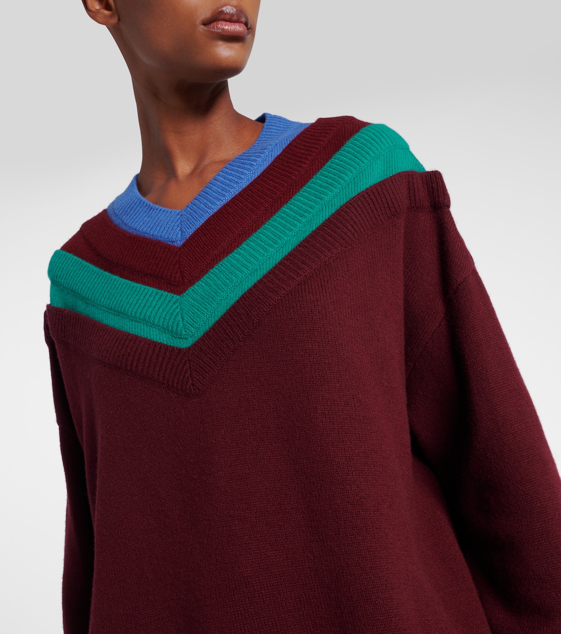 Trompe l'œil wool sweater | Loewe