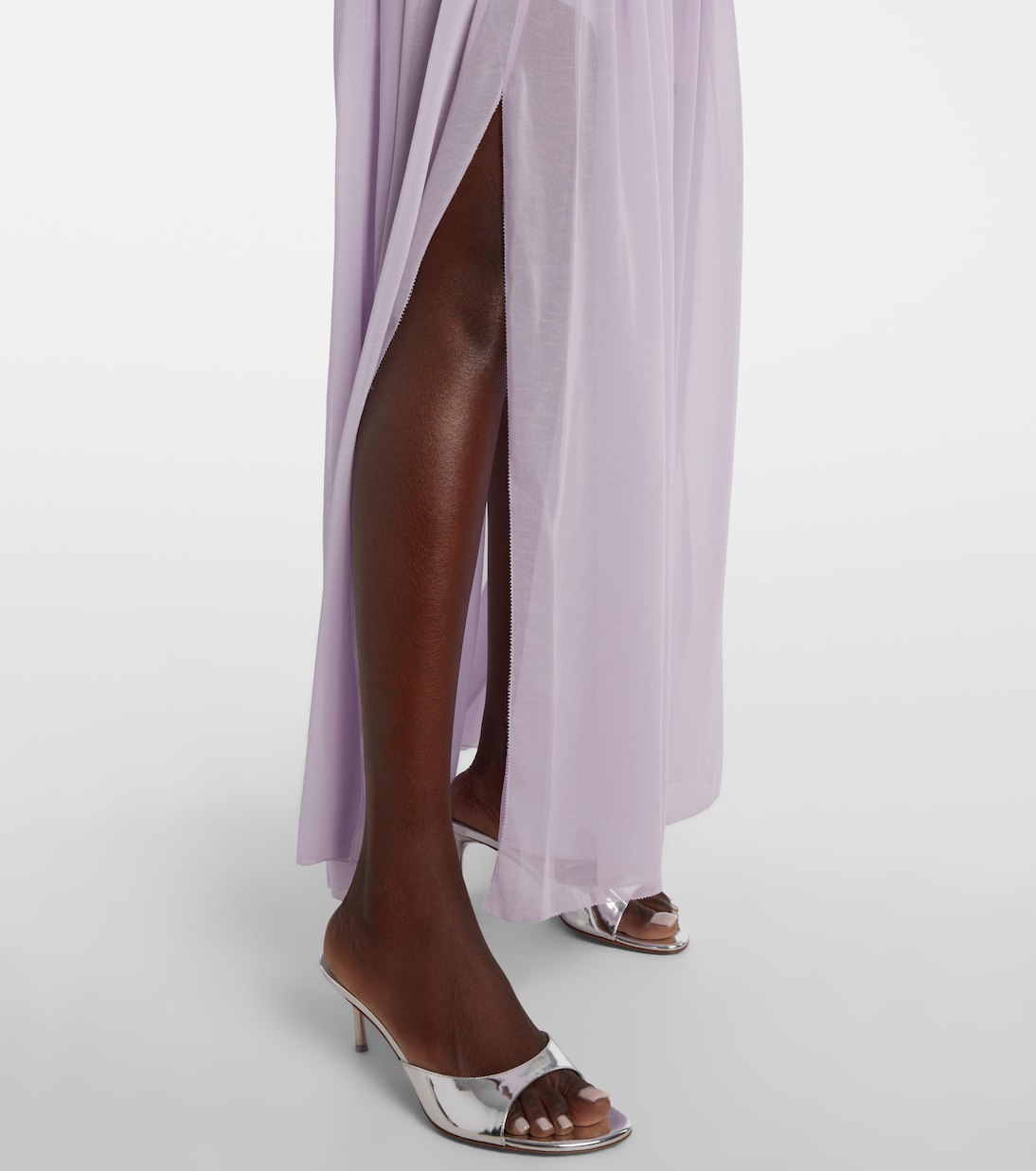 Sequined paneled maxi dress | Jacques Wei