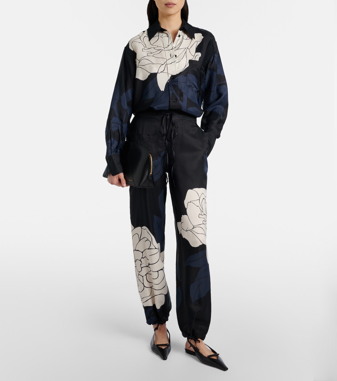 Floral twill cargo pants | Victoria Beckham