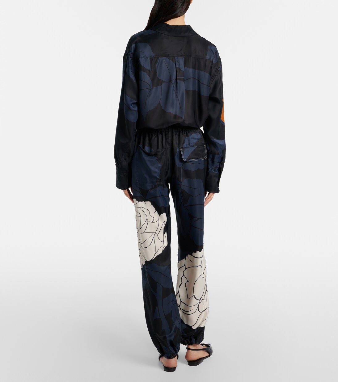 Floral twill cargo pants | Victoria Beckham