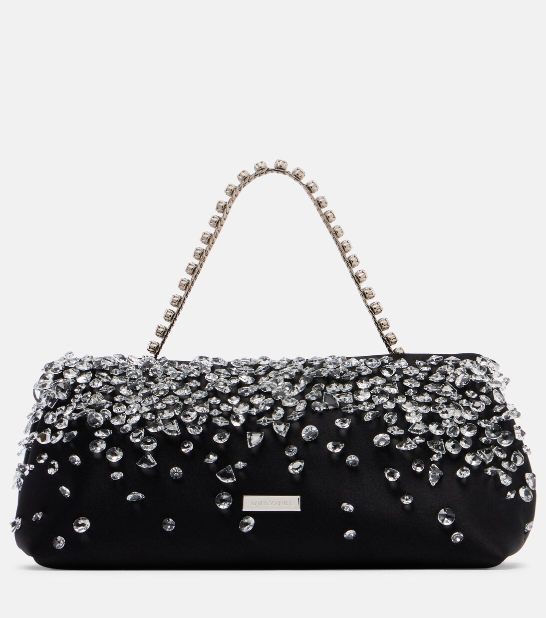 Verzierte Henkeltasche Constellation Mini aus Satin  | Aquazzura