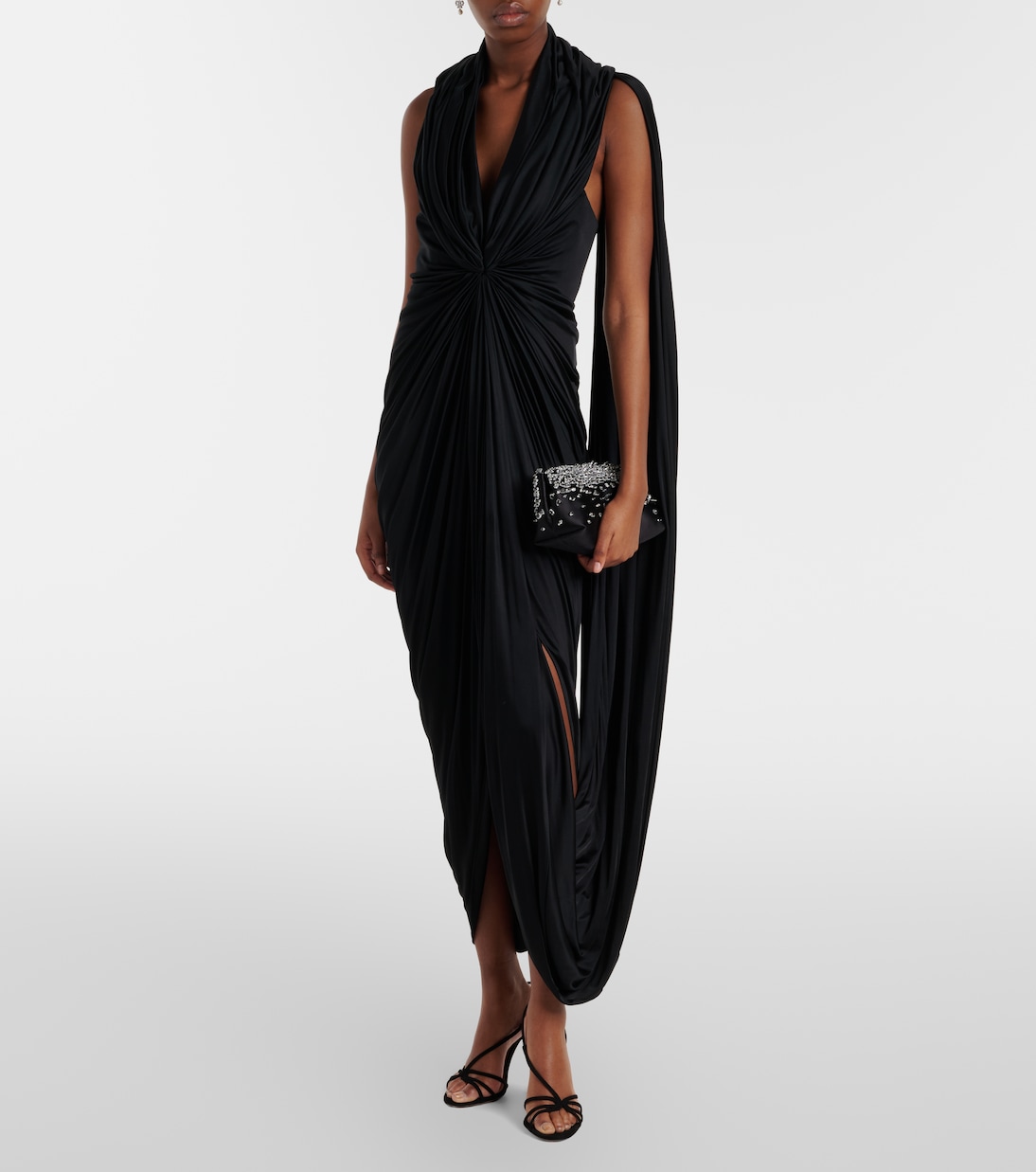 Verzierte Henkeltasche Constellation Mini aus Satin  | Aquazzura