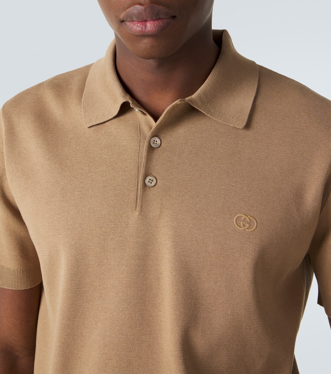Interlocking G silk and cotton polo shirt | Gucci
