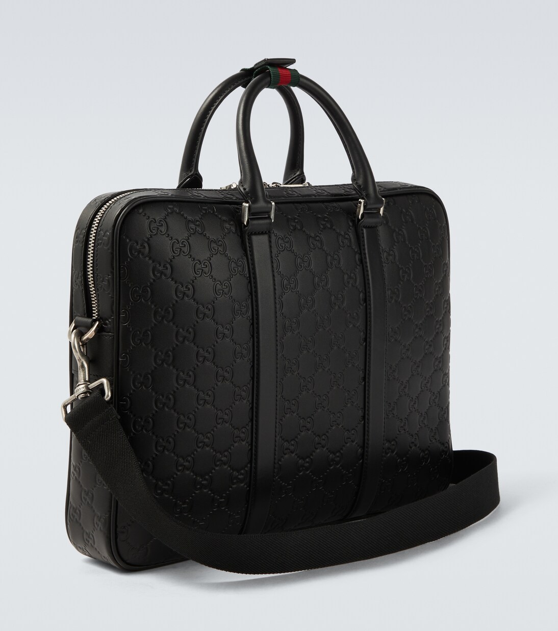 Porte-documents GG Emblem en cuir | Gucci