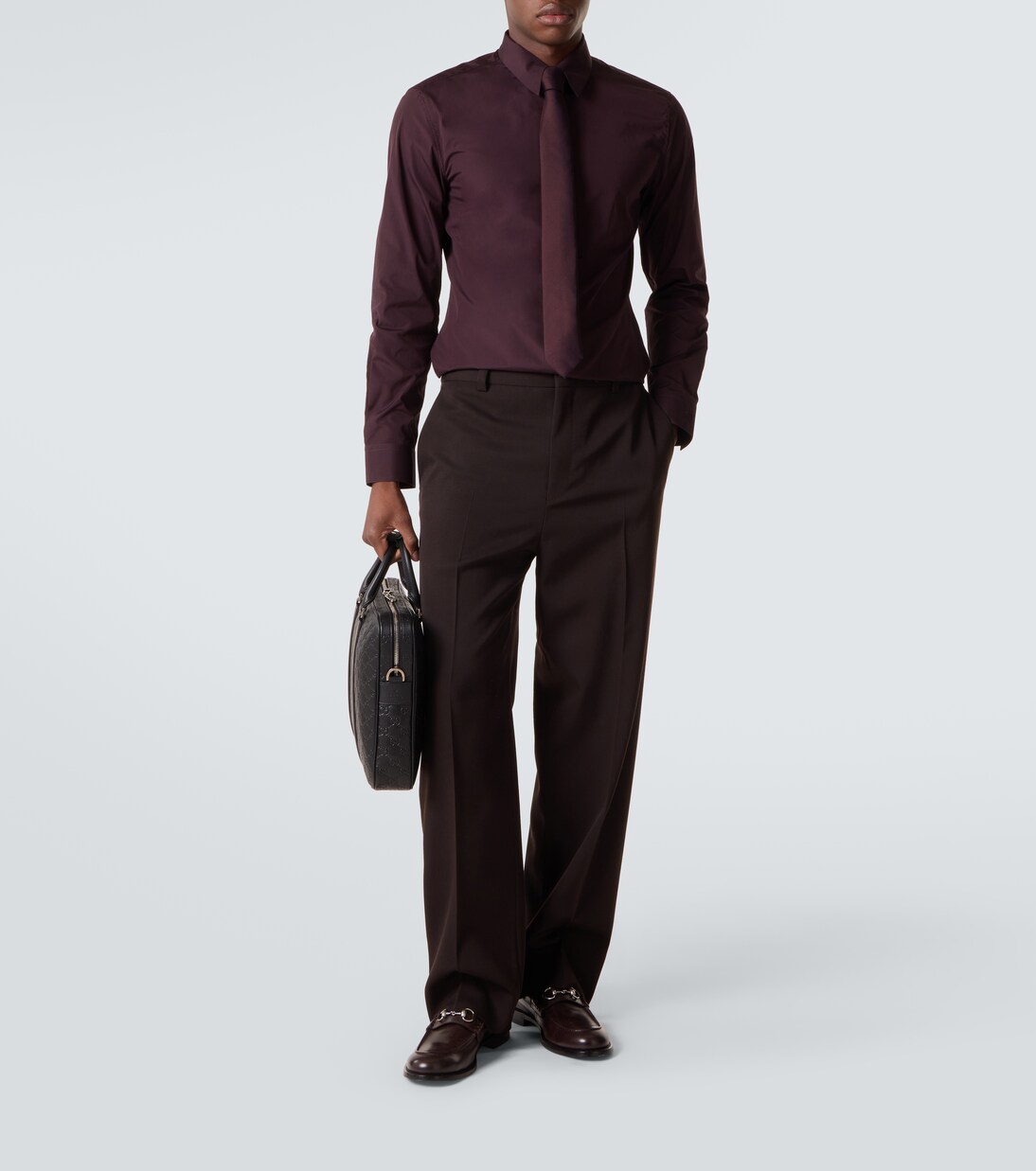 Porte-documents GG Emblem en cuir | Gucci