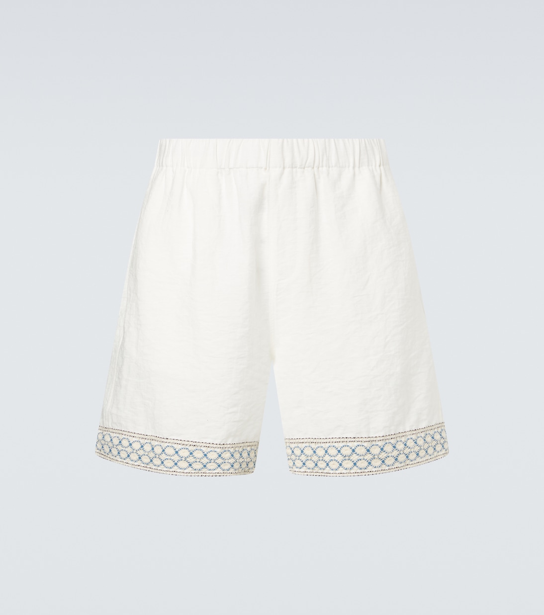 Crochet-trimmed Bermuda shorts | Commas