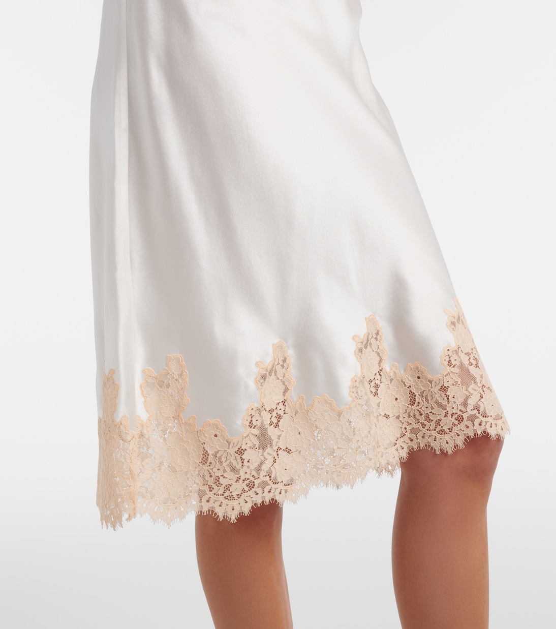 Elowette lace-trimmed silk longuette | Dôen