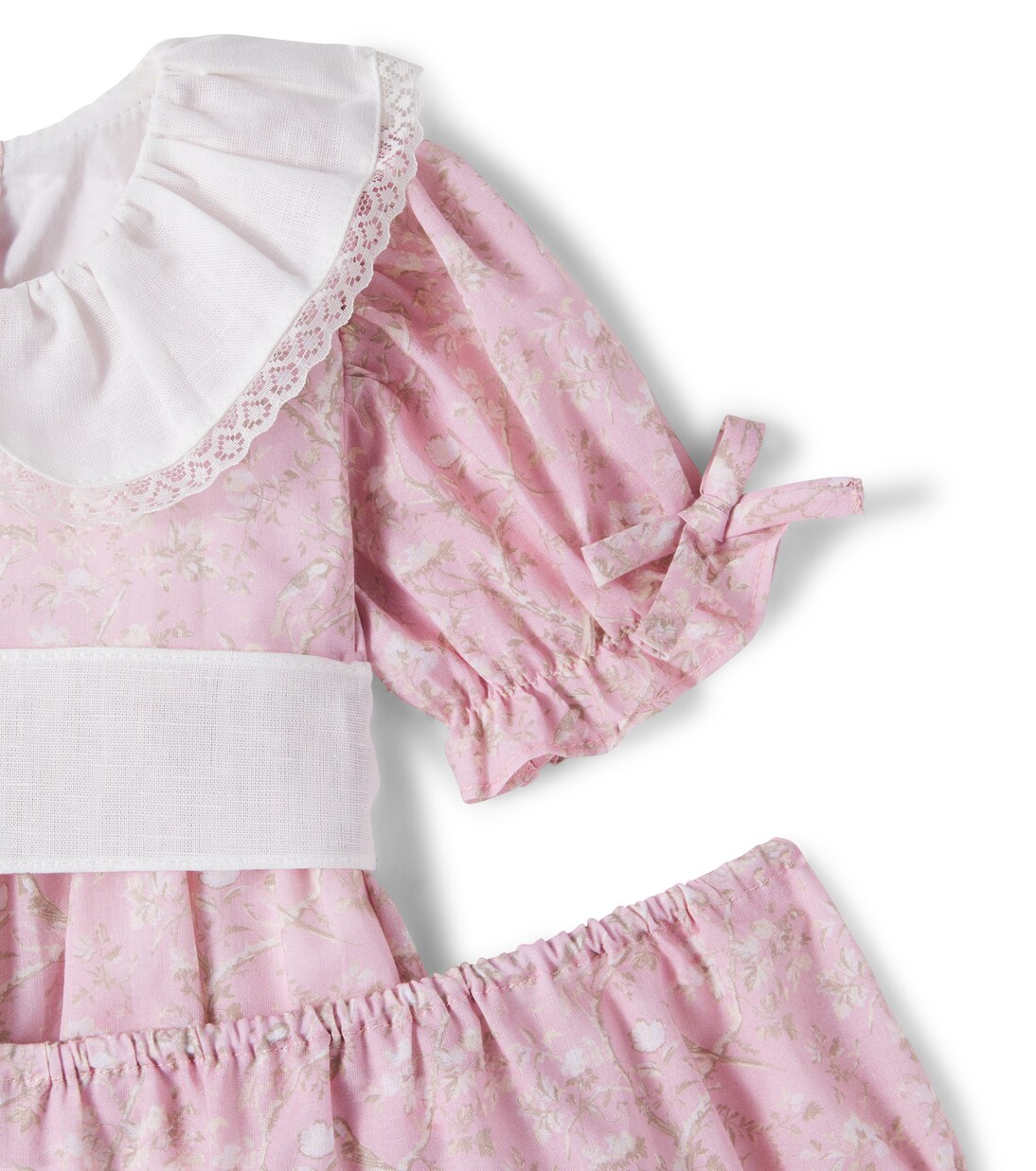 Baby Teresa cotton dress and bloomers set  | La Coqueta