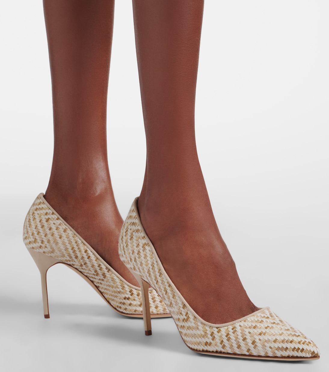 BB woven pumps | Manolo Blahnik
