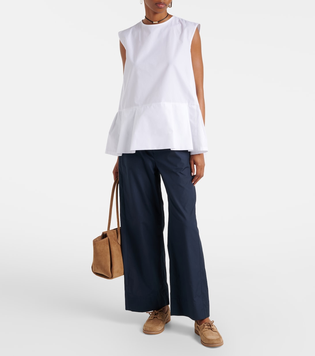 Argento cotton wide-leg pants | 'S Max Mara