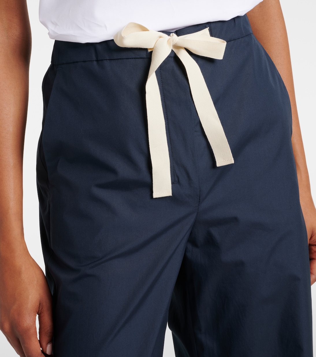 Argento cotton wide-leg pants | 'S Max Mara