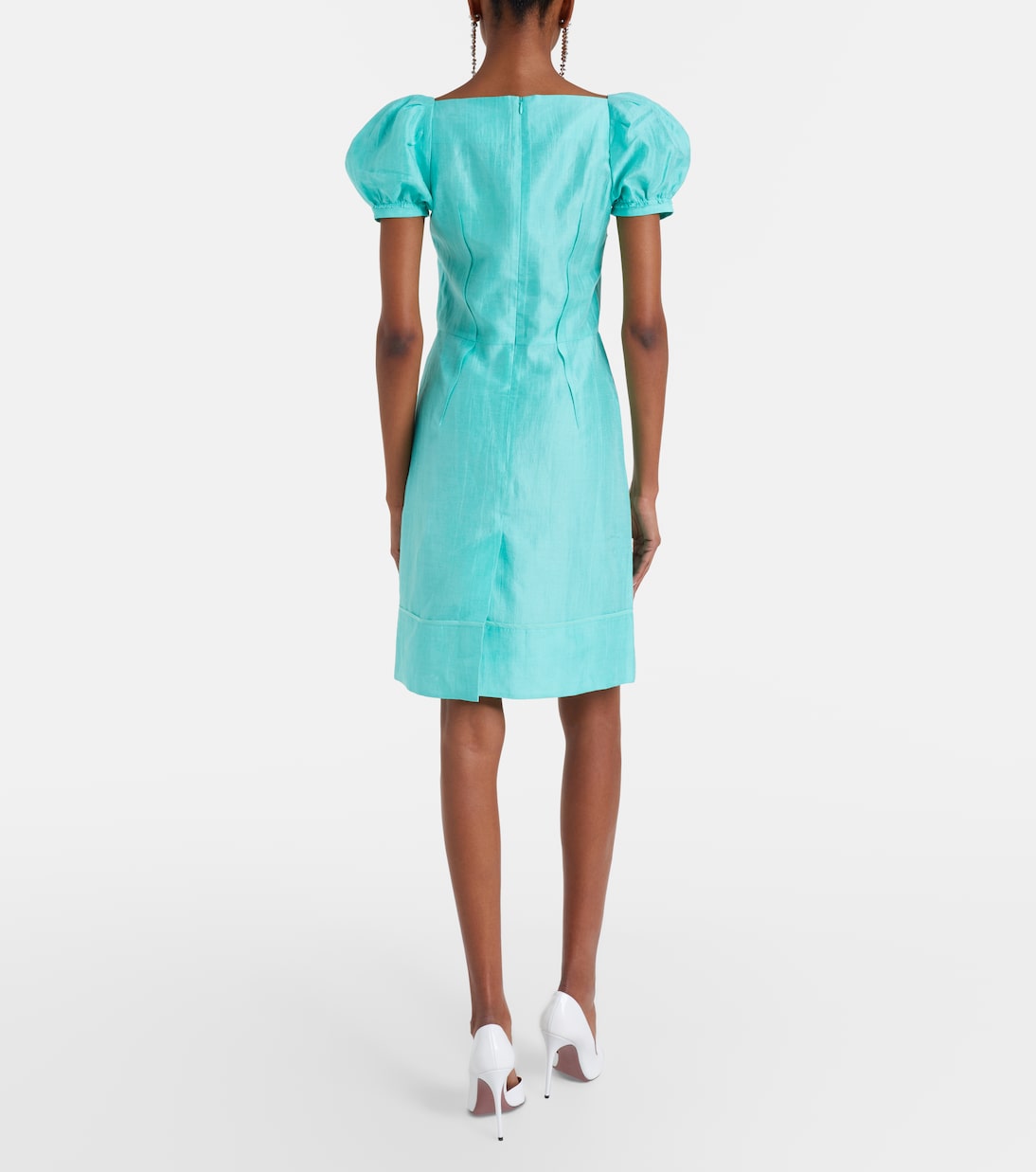Linen-blend midi dress | Shushu/Tong