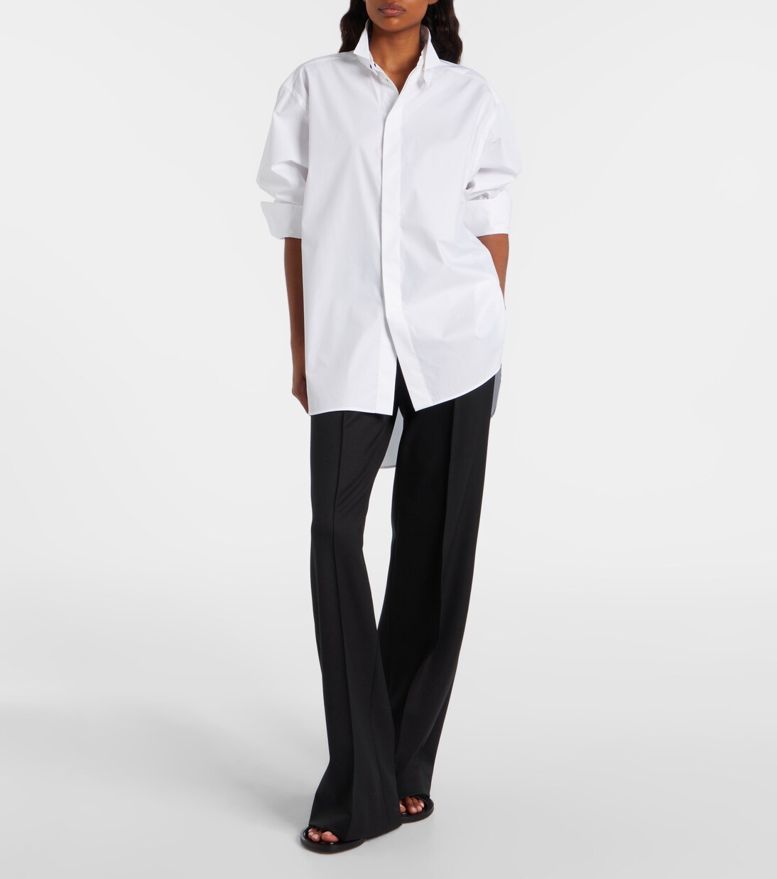 Pantoletten Strap aus Veloursleder | Phoebe Philo