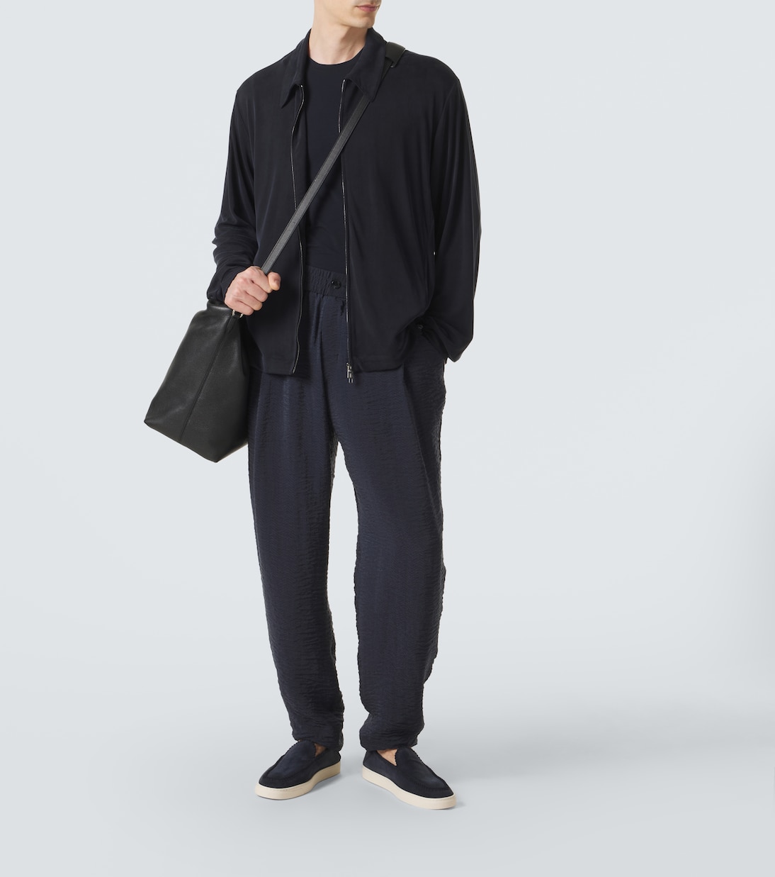 Zip-up blouson jacket | Giorgio Armani