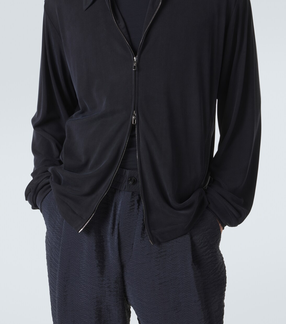 Zip-up blouson jacket | Giorgio Armani