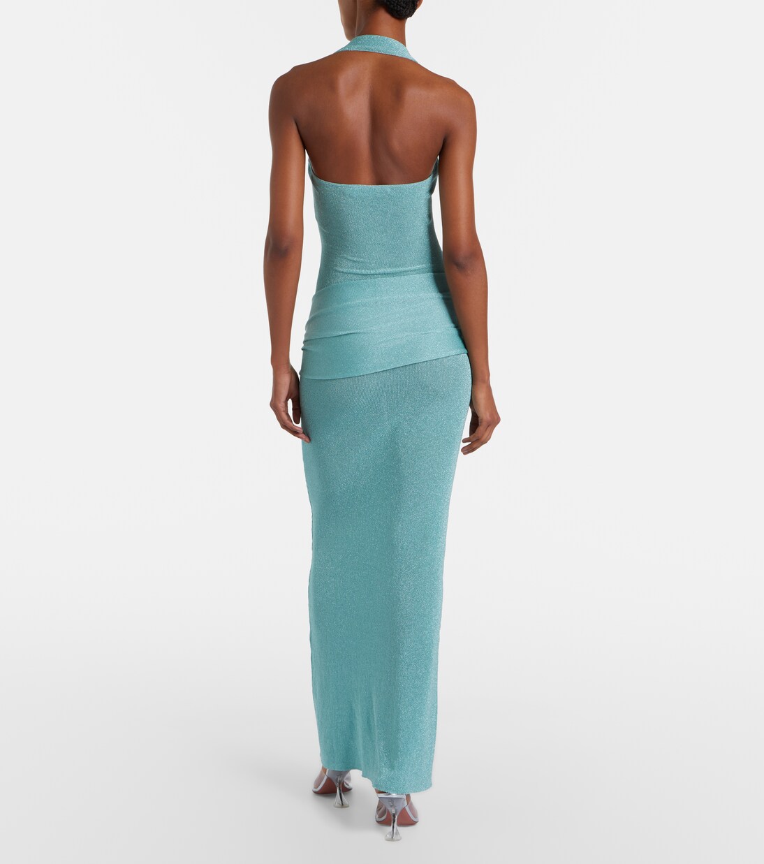 Knitted lamé maxi dress | Aya Muse