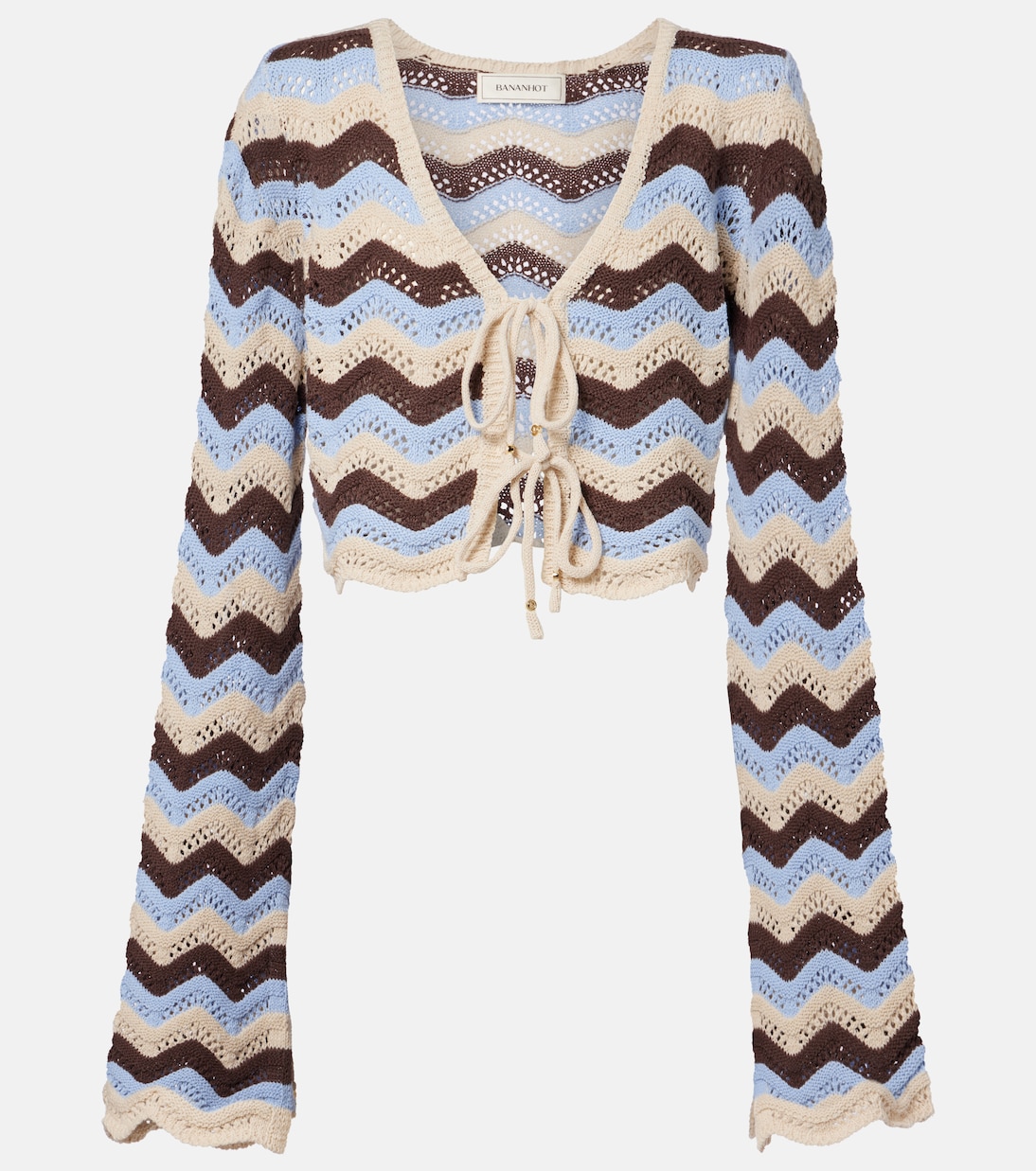 Cropped-Top Miana aus einem Baumwollgemisch | Bananhot