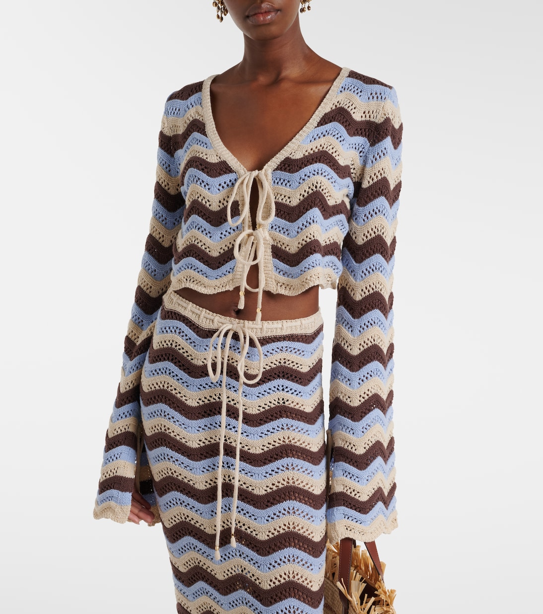 Cropped-Top Miana aus einem Baumwollgemisch | Bananhot