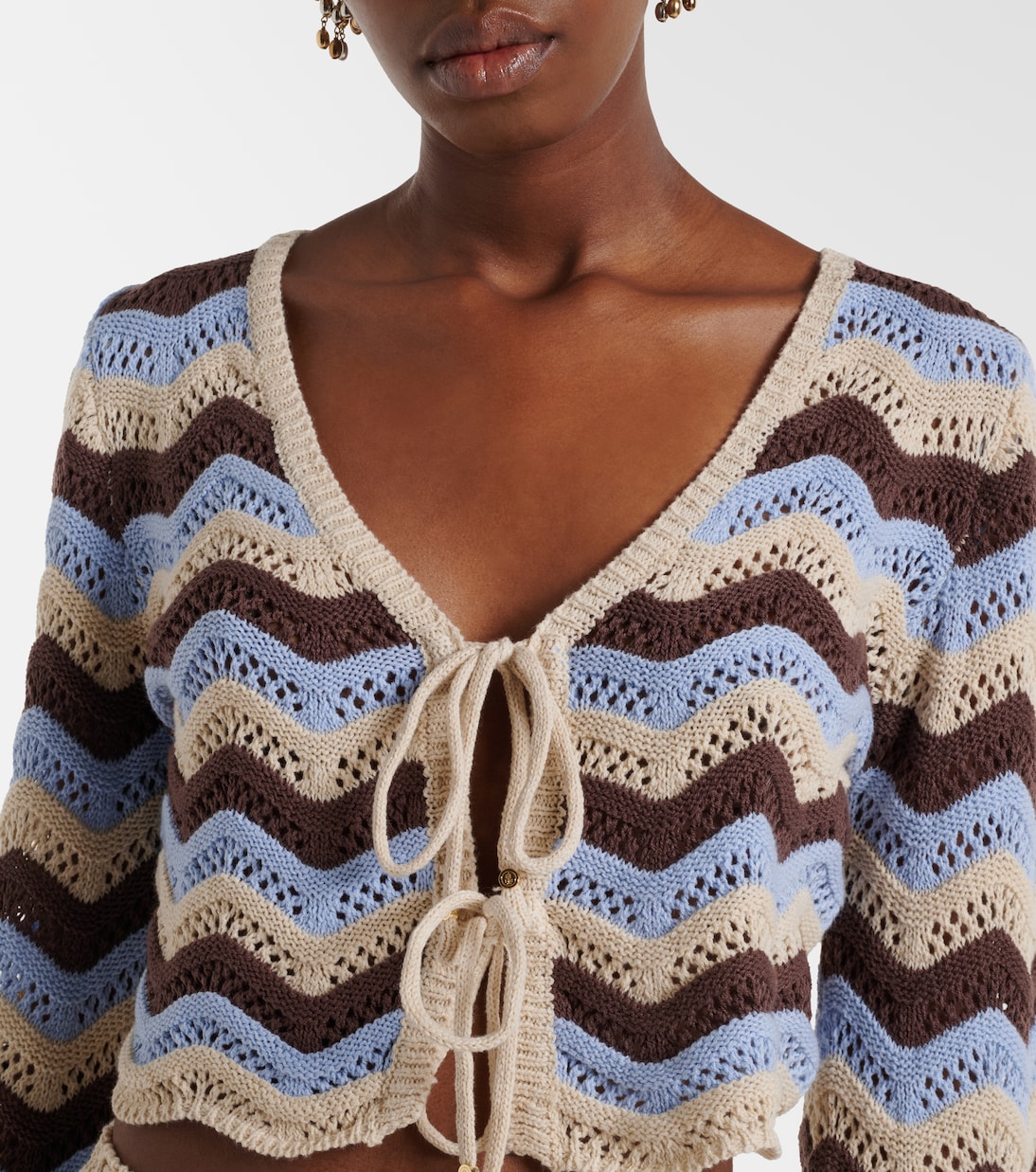 Cropped-Top Miana aus einem Baumwollgemisch | Bananhot