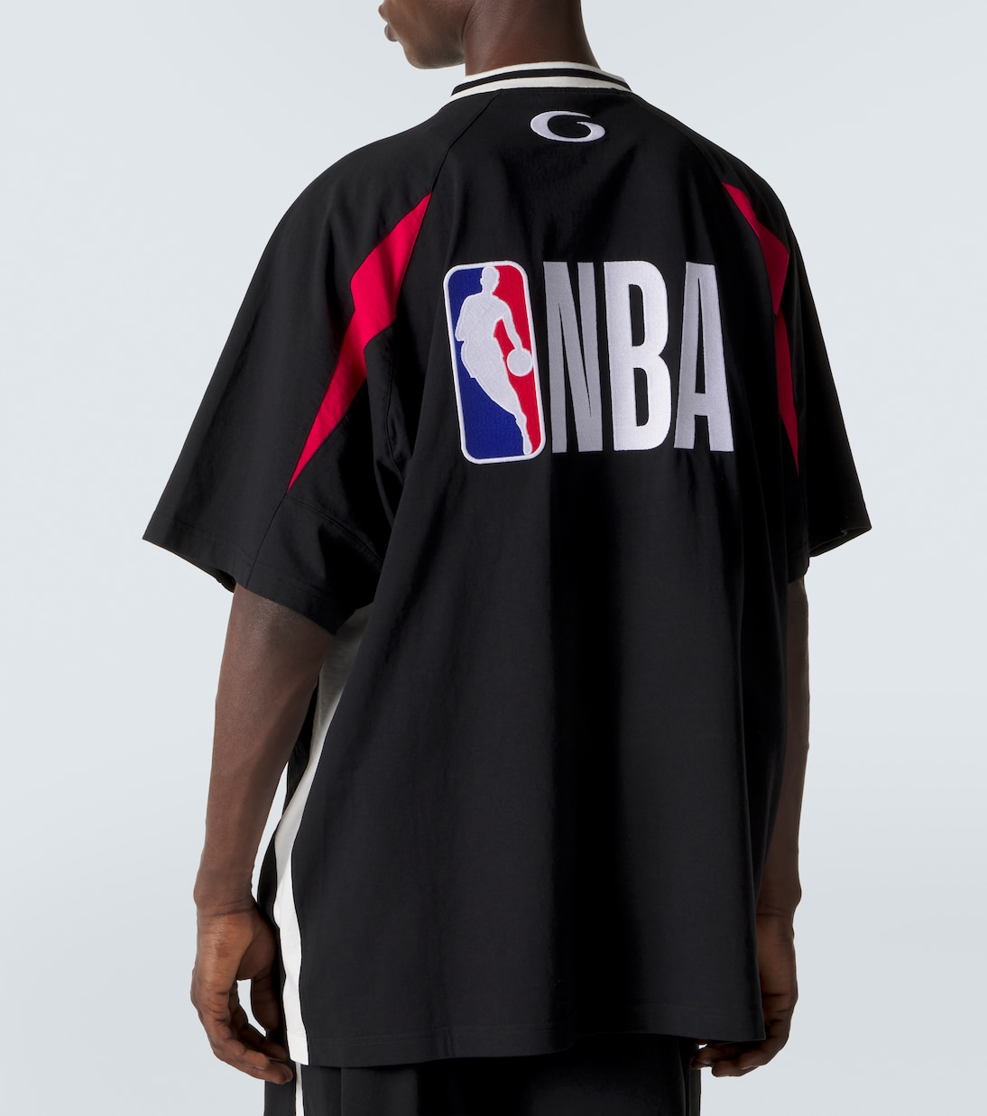 x NBA logo cotton jersey T-shirt | Balenciaga