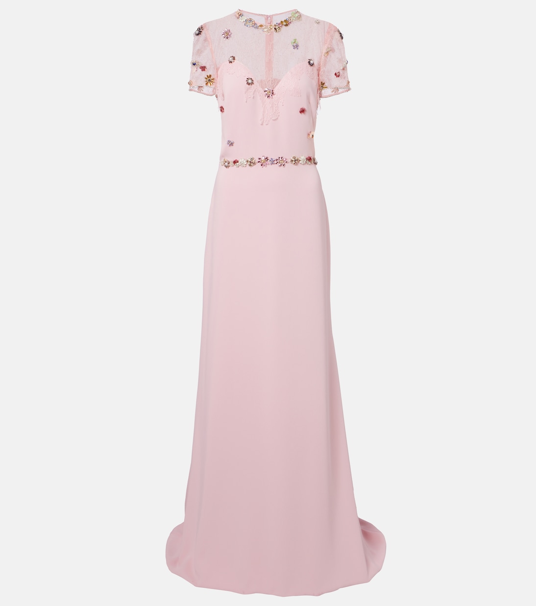 Embellished crêpe gown | Costarellos
