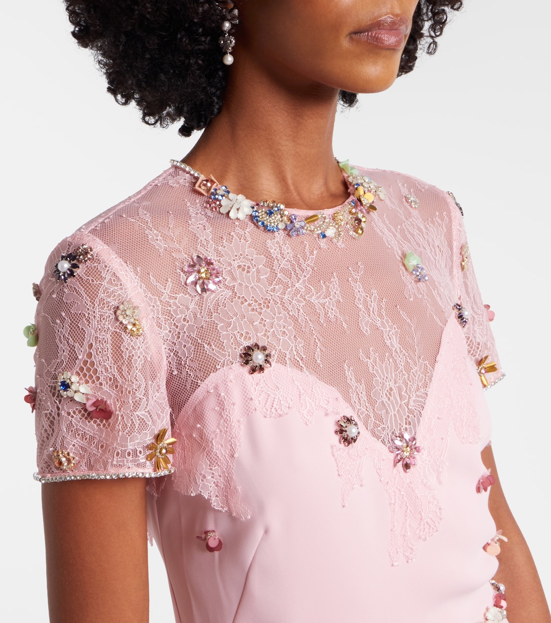 Embellished crêpe gown | Costarellos