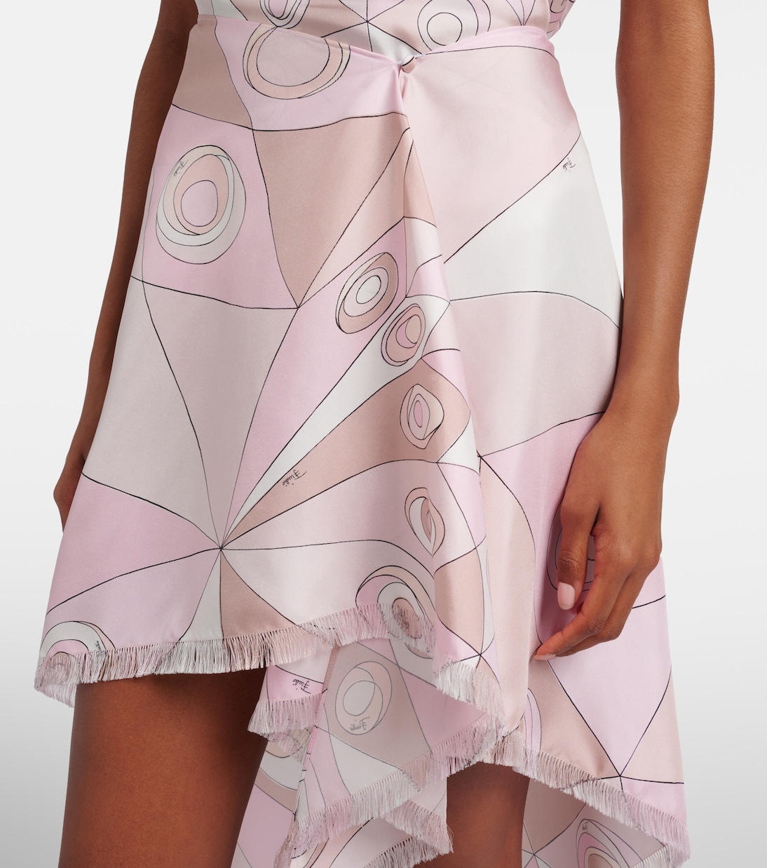 Occhi silk twill midi skirt | Pucci