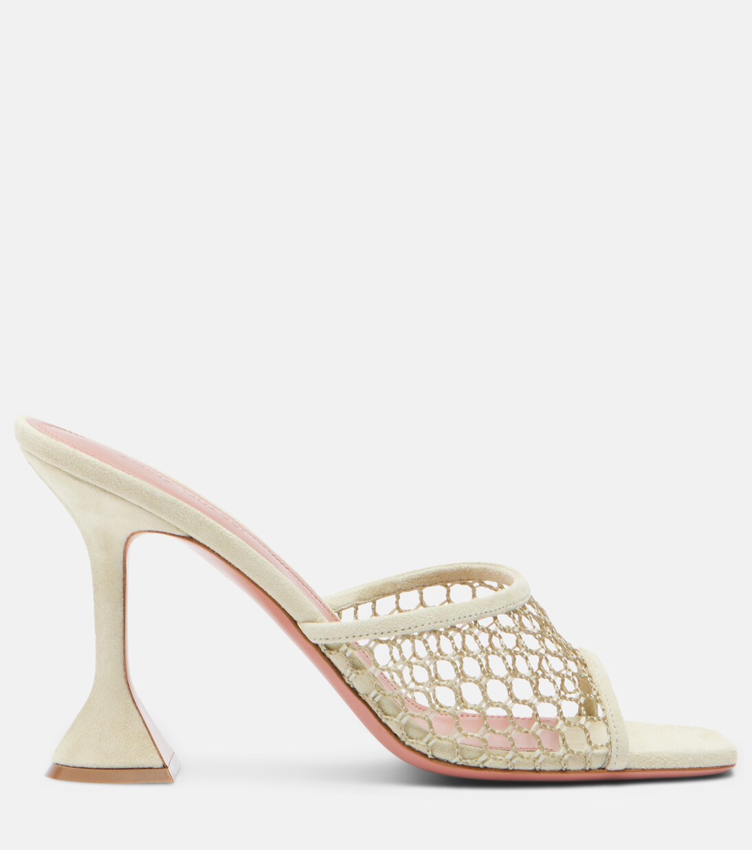 Lupita leather-trimmed sandals | Amina Muaddi