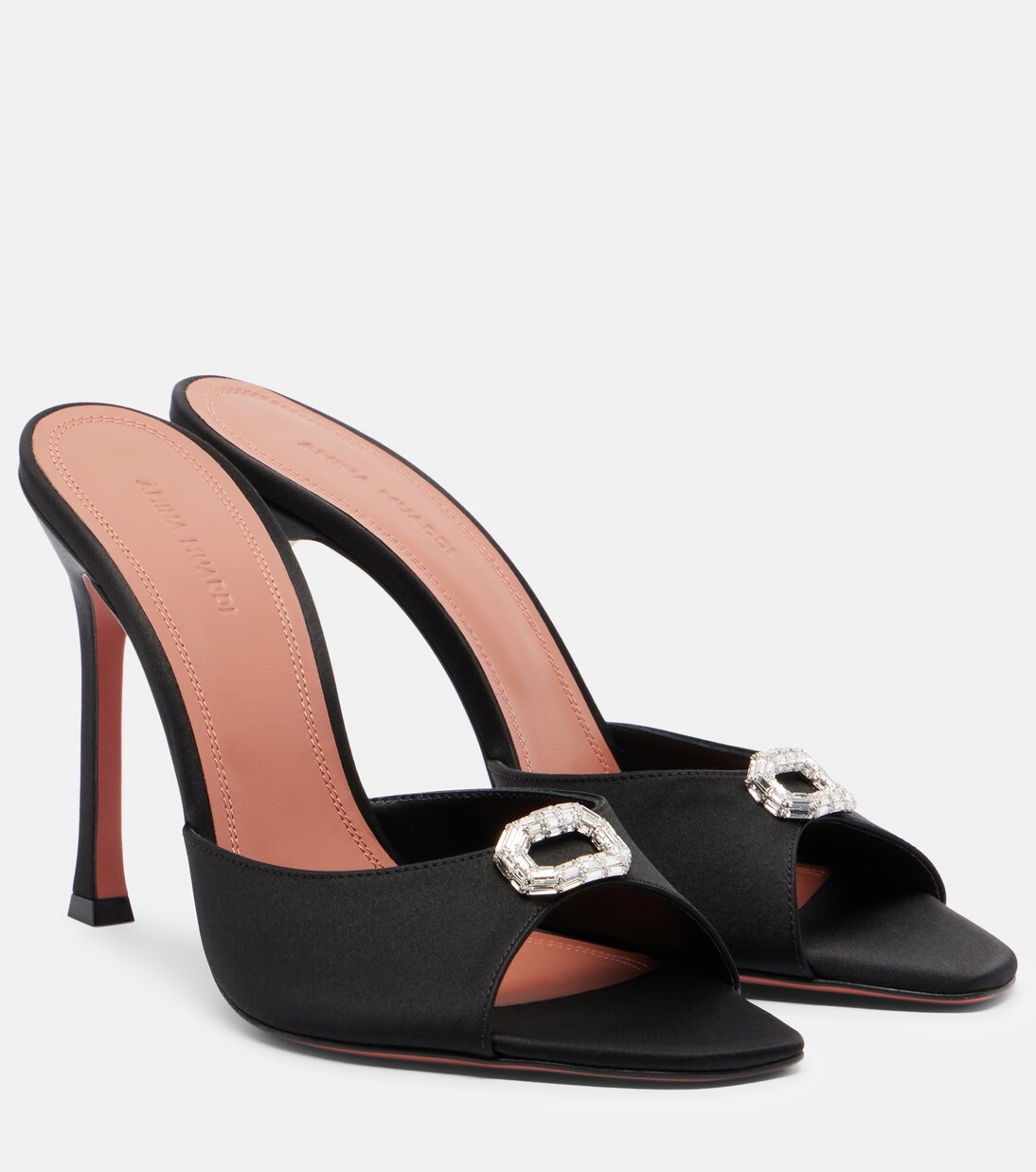 Camelia embellished satin mules | Amina Muaddi