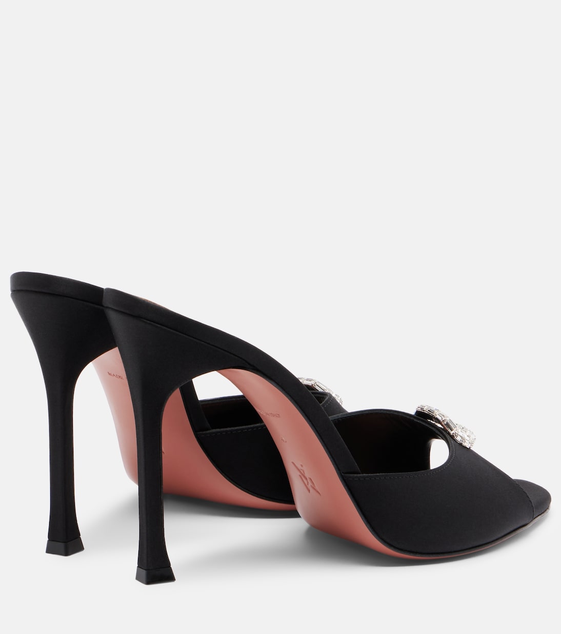 Camelia embellished satin mules | Amina Muaddi