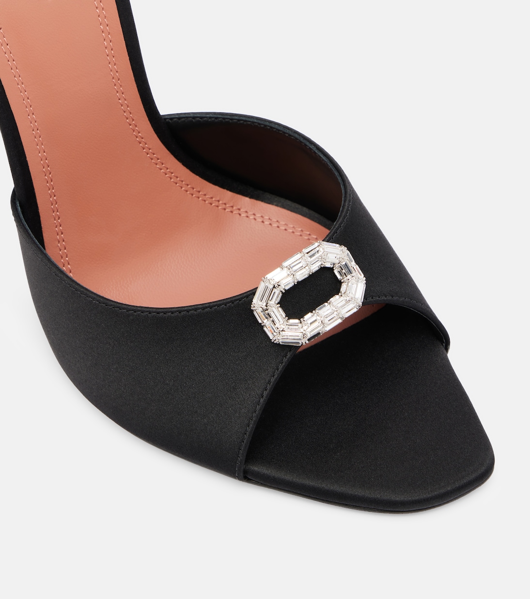 Camelia embellished satin mules | Amina Muaddi