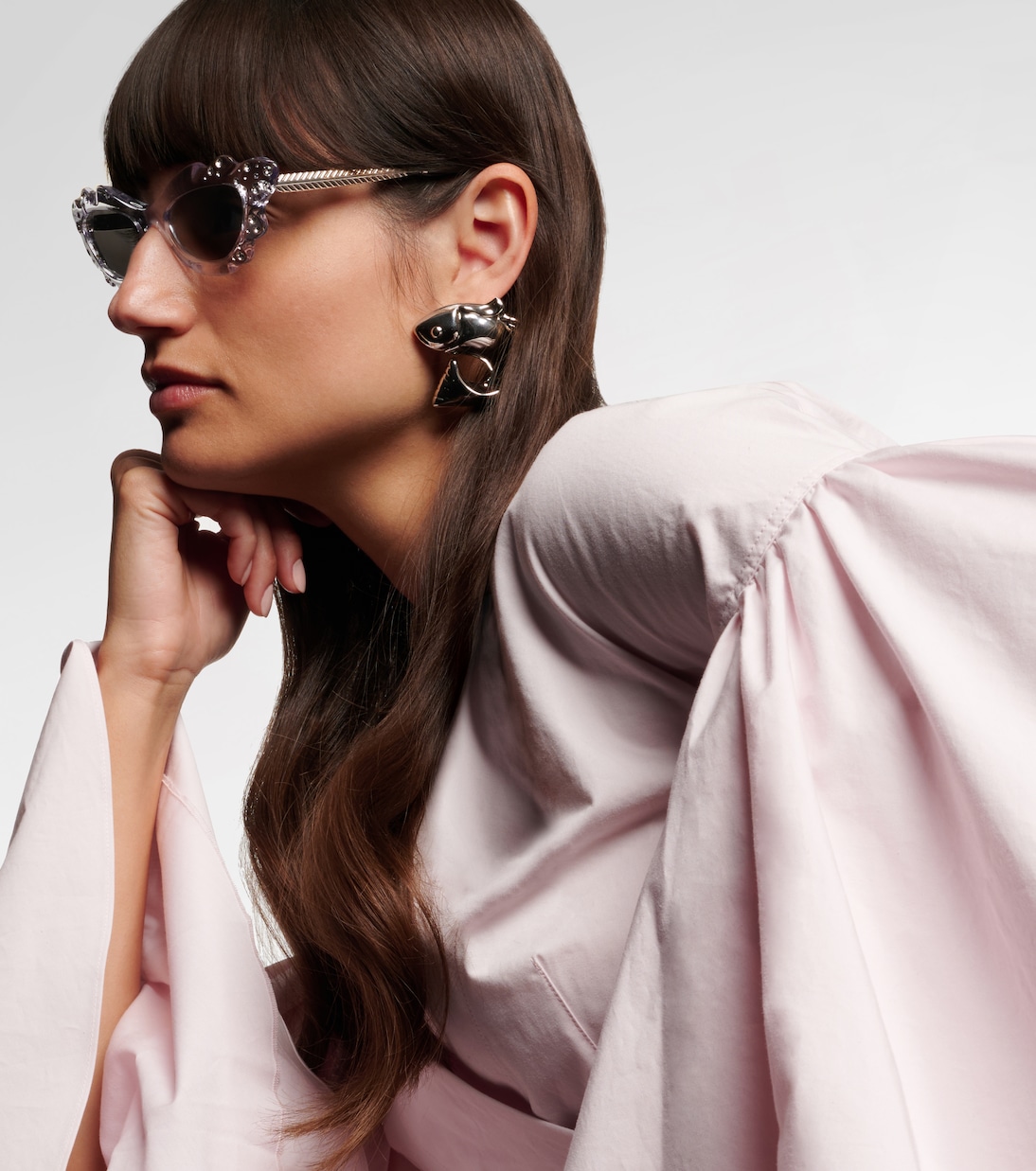 Palm Babe embellished cat-eye sunglasses | Aquazzura