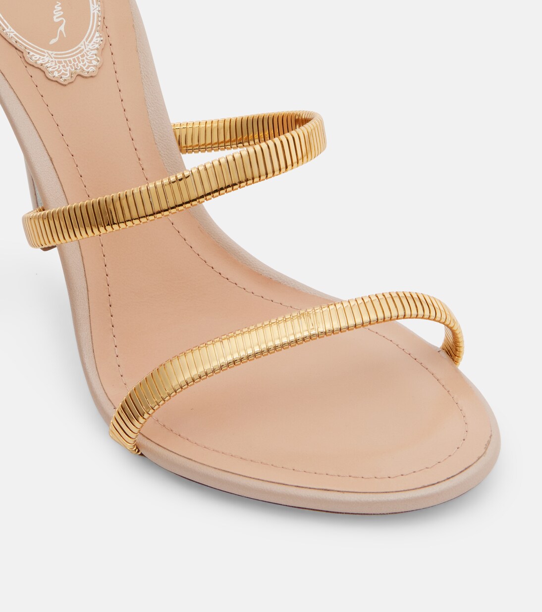 Sandalen Juniper aus Metallic-Leder | Rene Caovilla
