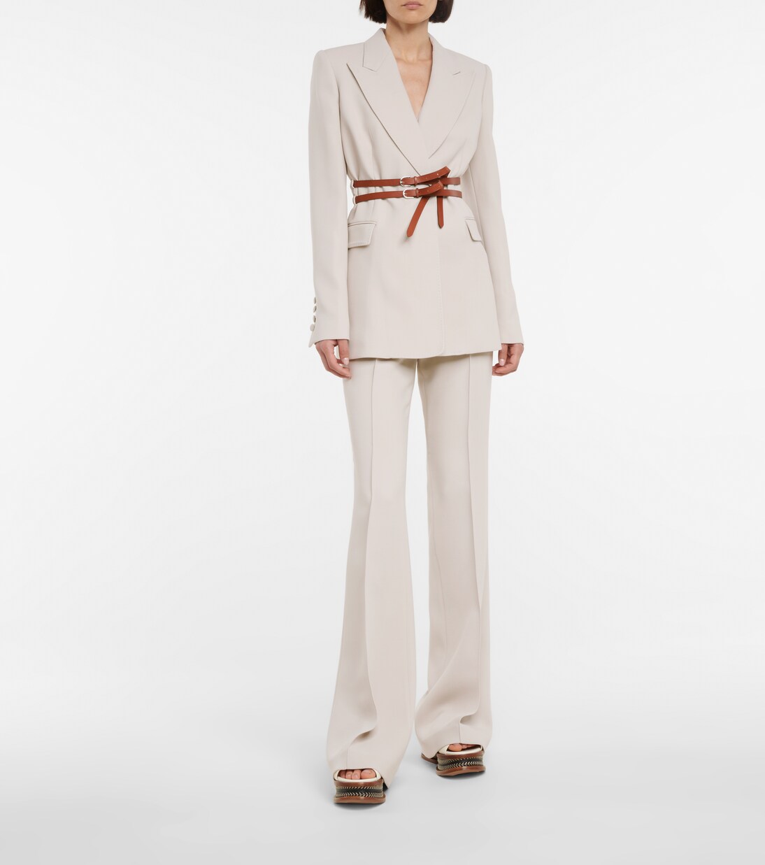 Pantalon Perez à taille haute en laine | Gabriela Hearst