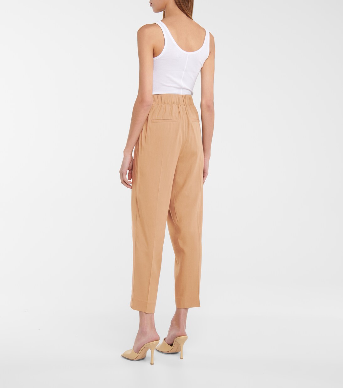 Pantalon coupe droite à taille haute | Vince