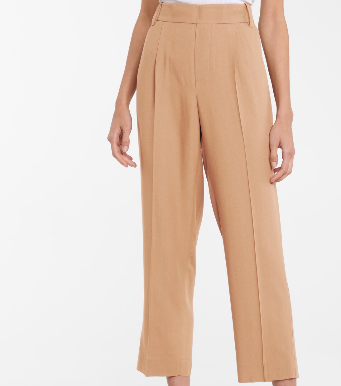 Pantalon coupe droite à taille haute | Vince