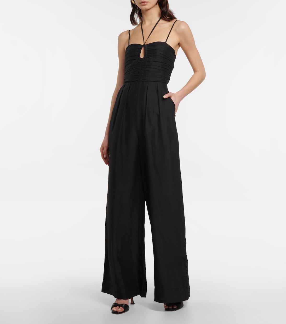 Khalida silk halterneck  jumpsuit | Ulla Johnson