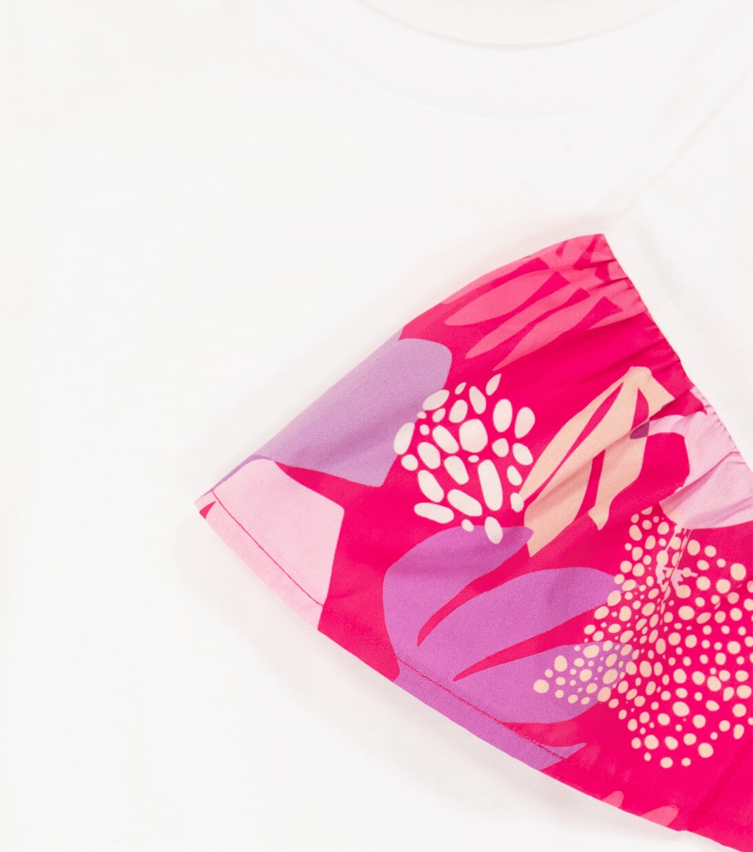 Printed cotton crop top | Il Gufo