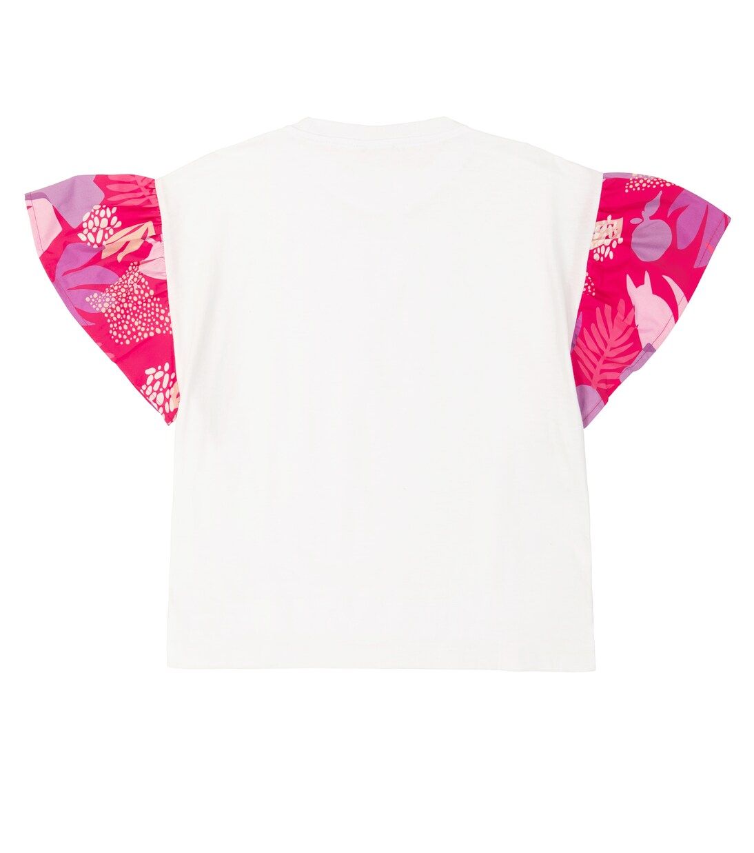 Printed cotton crop top | Il Gufo