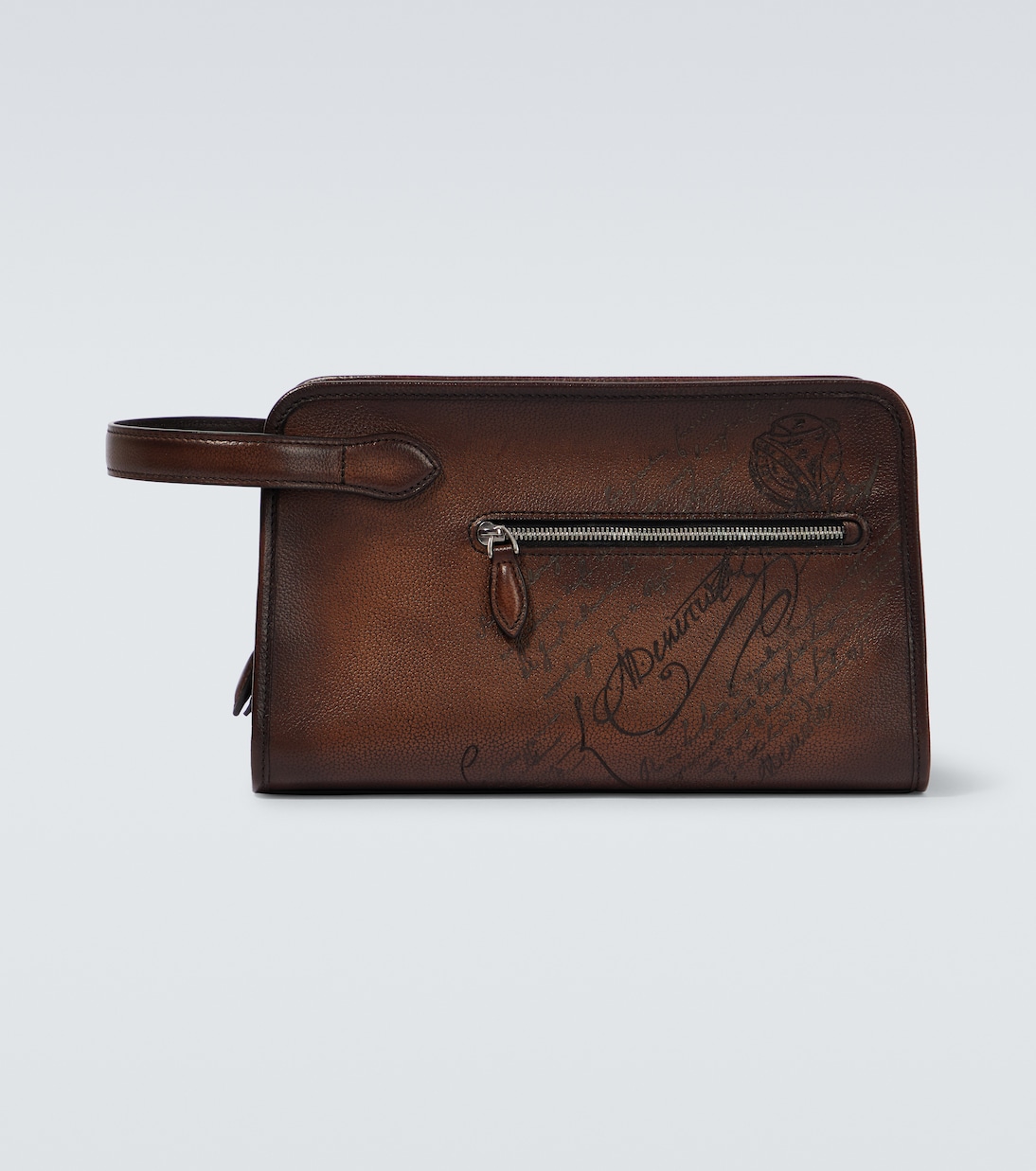 Morning Scritto leather toiletry bag | Berluti