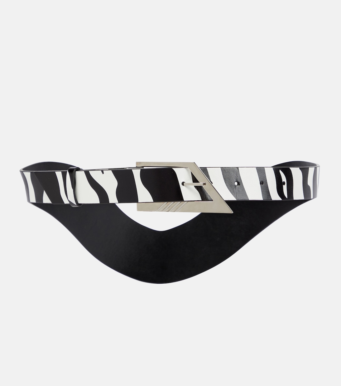 Printed leather belt | The Attico