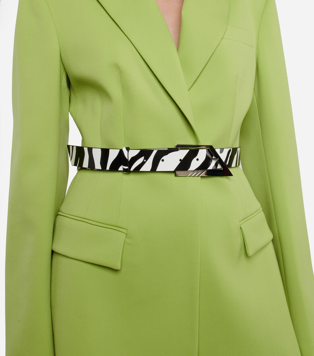 Printed leather belt | The Attico