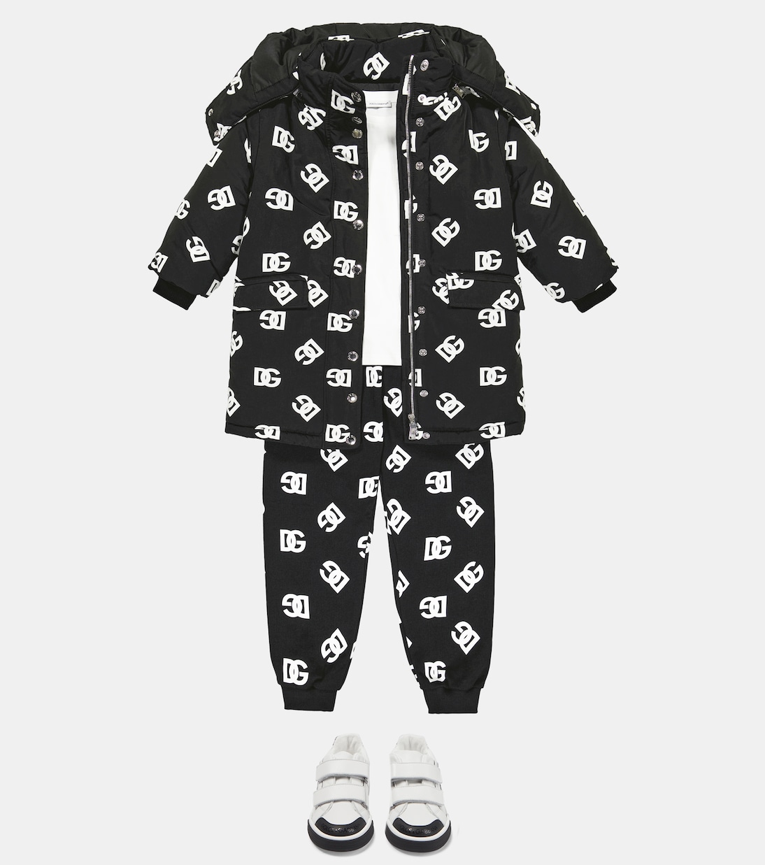 Logo leather sneakers | Dolce&Gabbana Kids