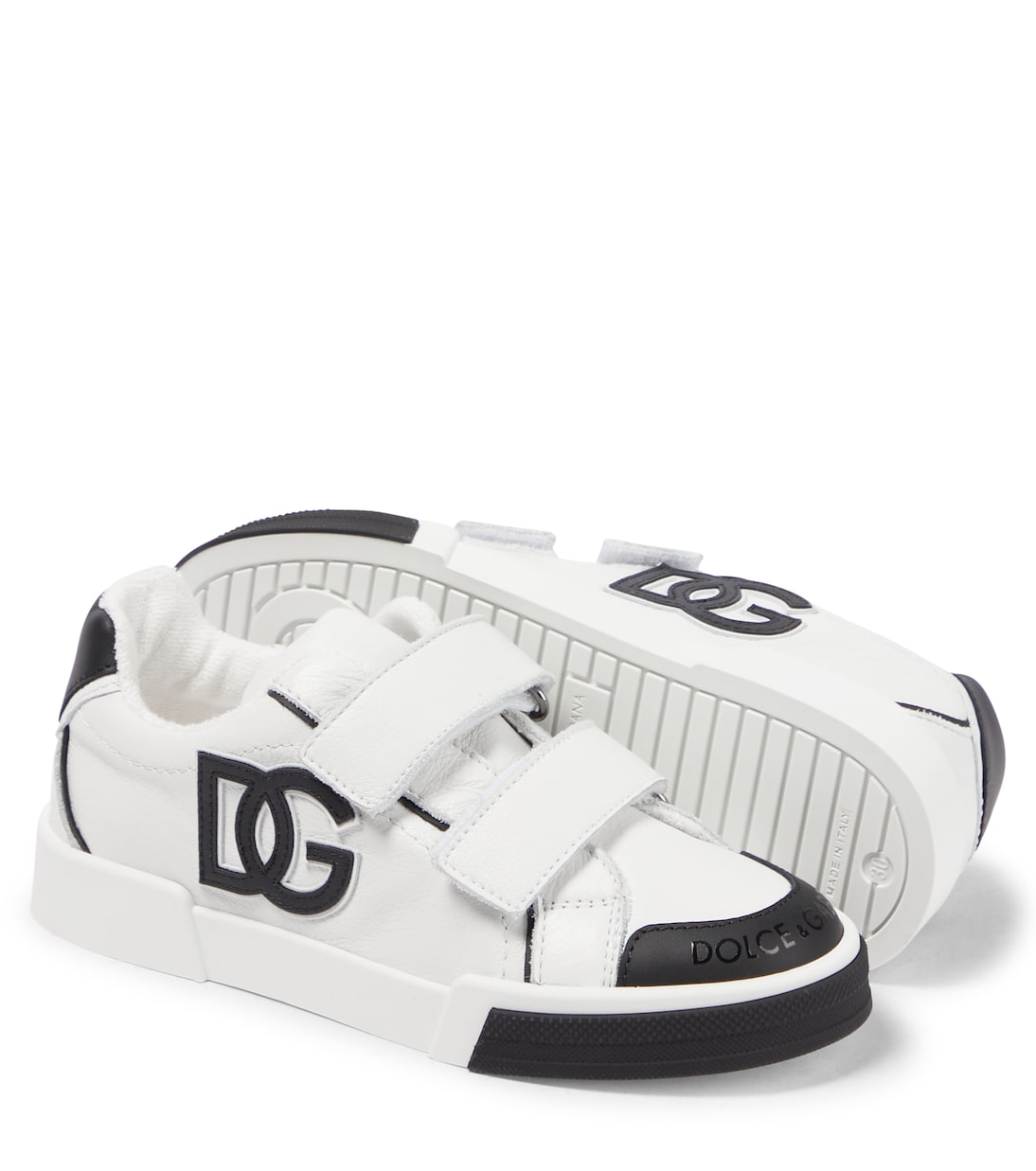 Logo leather sneakers | Dolce&Gabbana Kids