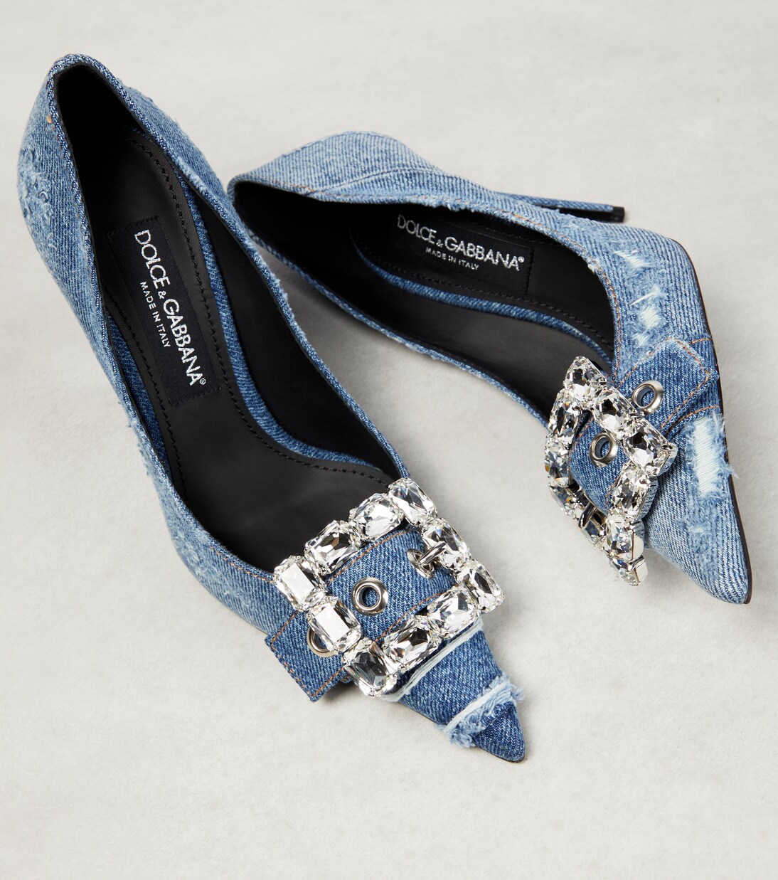 Salones de denim adornados | Dolce&Gabbana