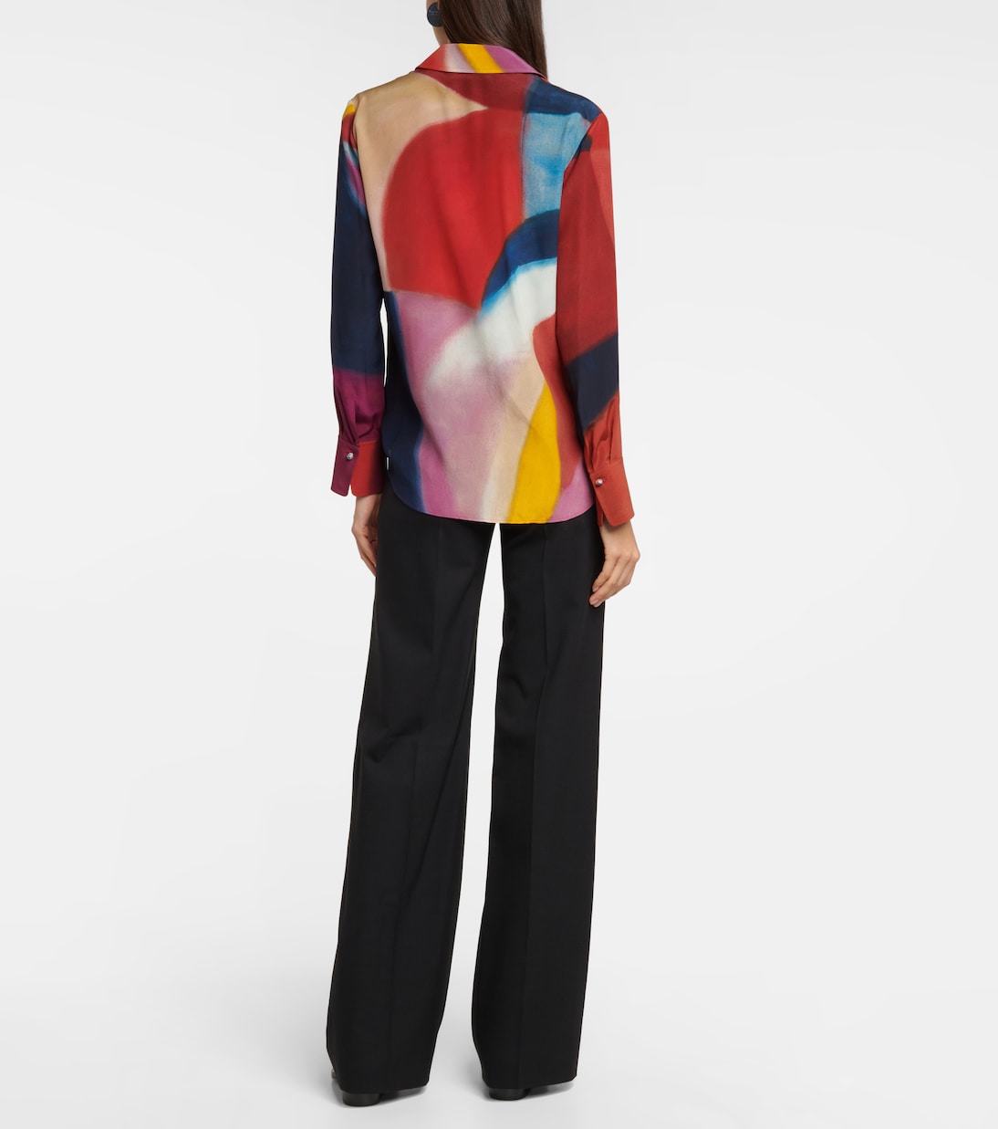 Printed silk crêpe de chine shirt | Chloé