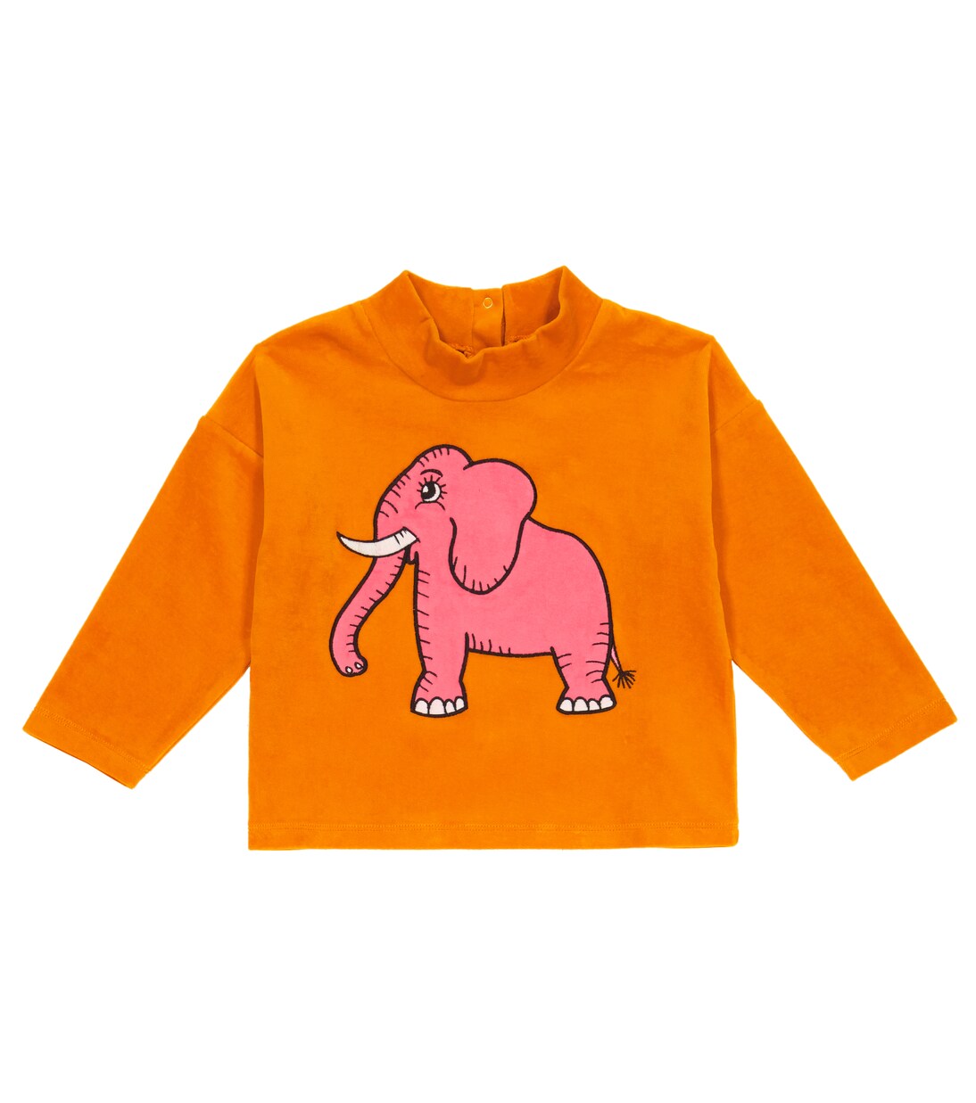 Embroidered velour sweatshirt | Mini Rodini