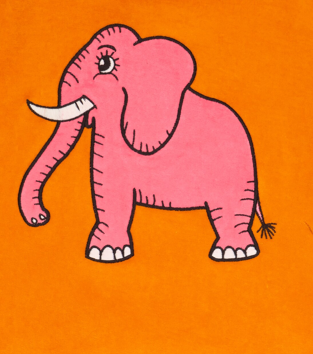 Embroidered velour sweatshirt | Mini Rodini