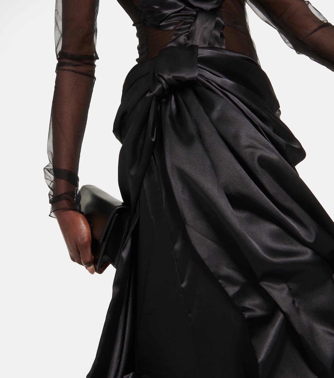 Jupe longue en satin | Acne Studios