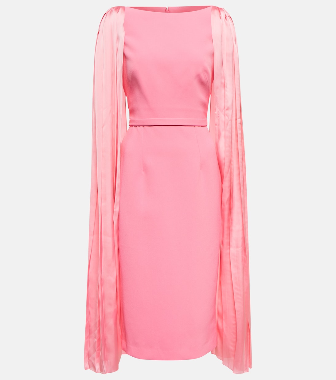 Robe midi Essiah en crêpe et satin | Safiyaa